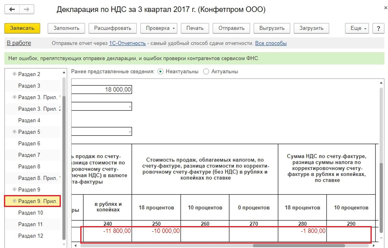 Выписка из декларации по ндс образец