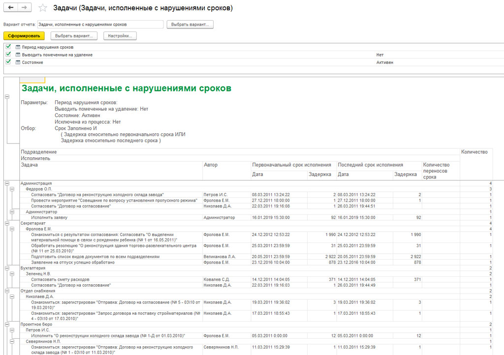 Настройка интерфейса 1с документооборот