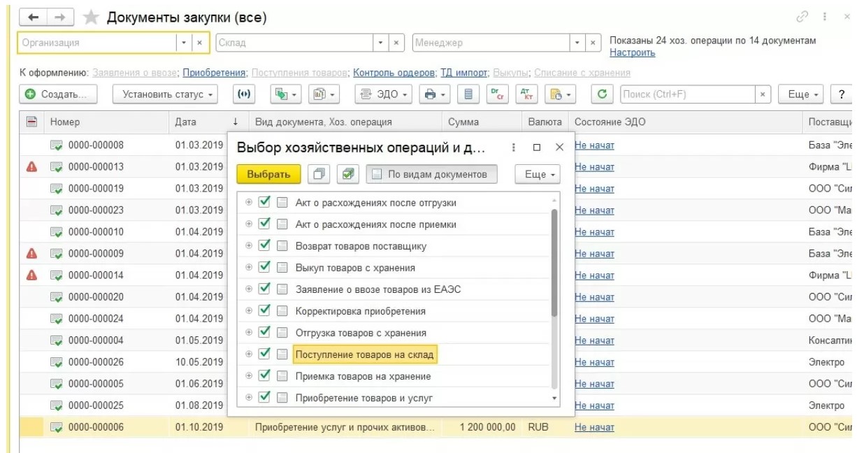 Управление закупками в 1С ERP Управление предприятием (ЕРП)